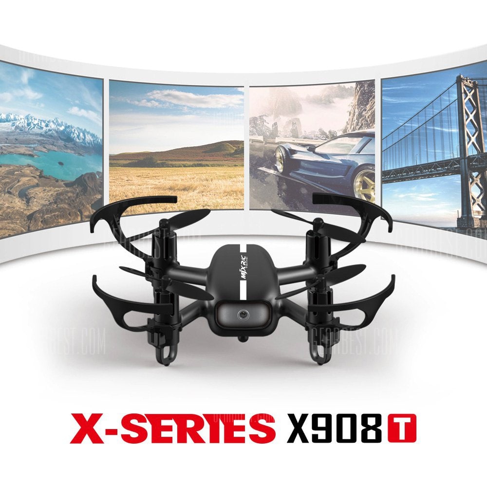 offertehitech-gearbest-MJX X908T 5.8G FPV 720P Camera 2.4G 4CH 6 Axis Gyro Quadcopter Headless Mode with Light