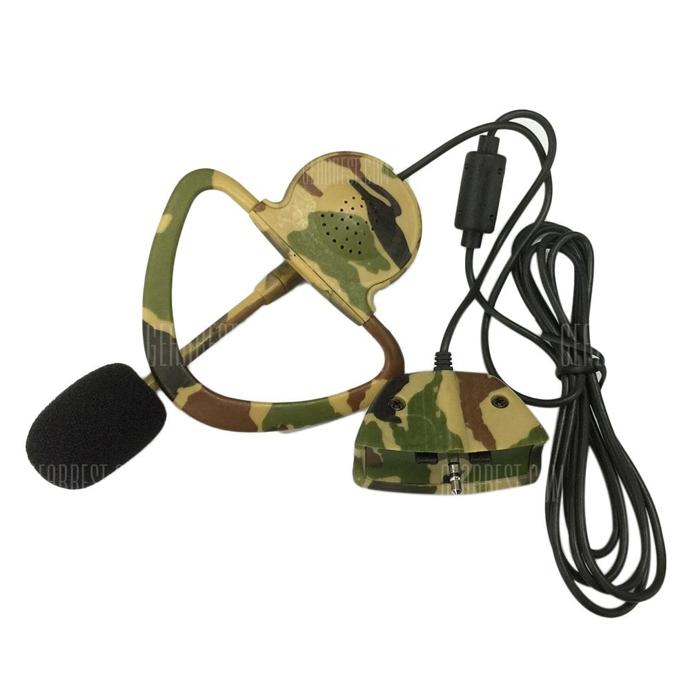 offertehitech-gearbest-Monaural Headset Headphone with Microphone for Microsoft XBOX 360 - 2.5mm Camouflage Color