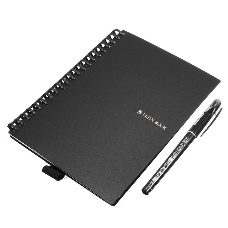 offertehitech-B5 Elfinbook 2.0 Smart cancellabile riutilizzabile Notebook microonde Wave Cloud Cancellato foderato con penna