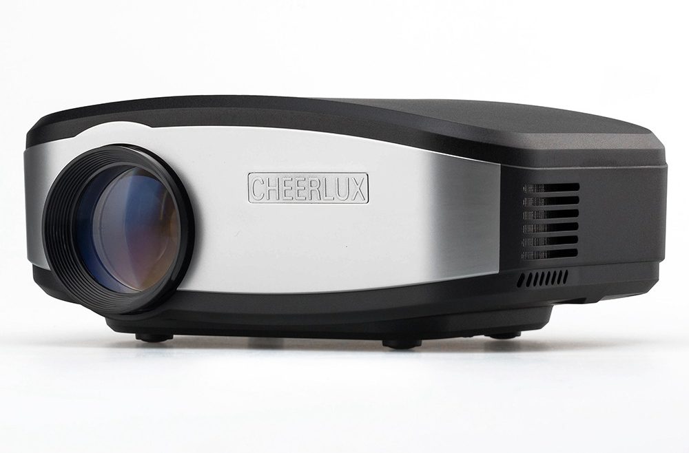 offertehitech-Cheerlux C6 1200 Lumens LCD Projector 720P Support HDMI/USB/VGA(PC)/Composite AV/Headphone/TV - Black