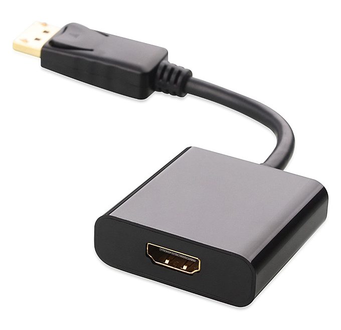 offertehitech-DisplayPort DP Male to HDMI Female Adapter Converter Cable for PC