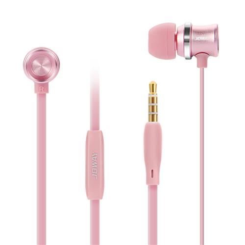 offertehitech-Joway HP31 Stereo In-ear Earphone With Mic Bass 3.5mm Jack - Rose Gold