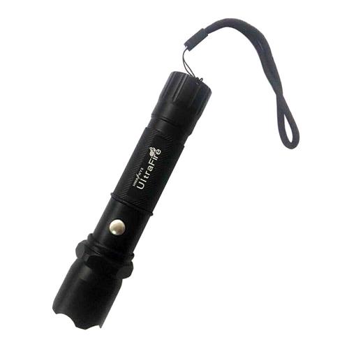 offertehitech-LED Bike Aluminum Flashlight - Black