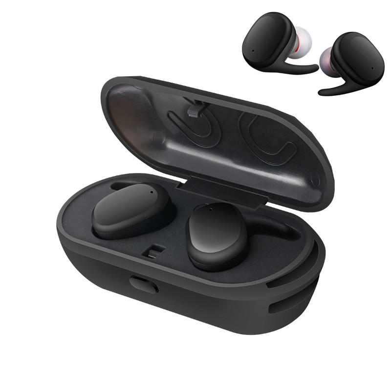 offertehitech-[Veramente wireless] Mini Invisibili Stereo Wireless Bluetooth Doppia Cuffia con Scatola di Ricarica