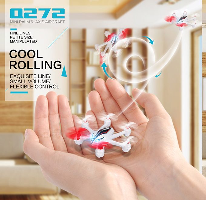 offertehitech-WLtoys Q272 2.4G 4CH 6Axis Headless Mode Mini RC Quadcopter