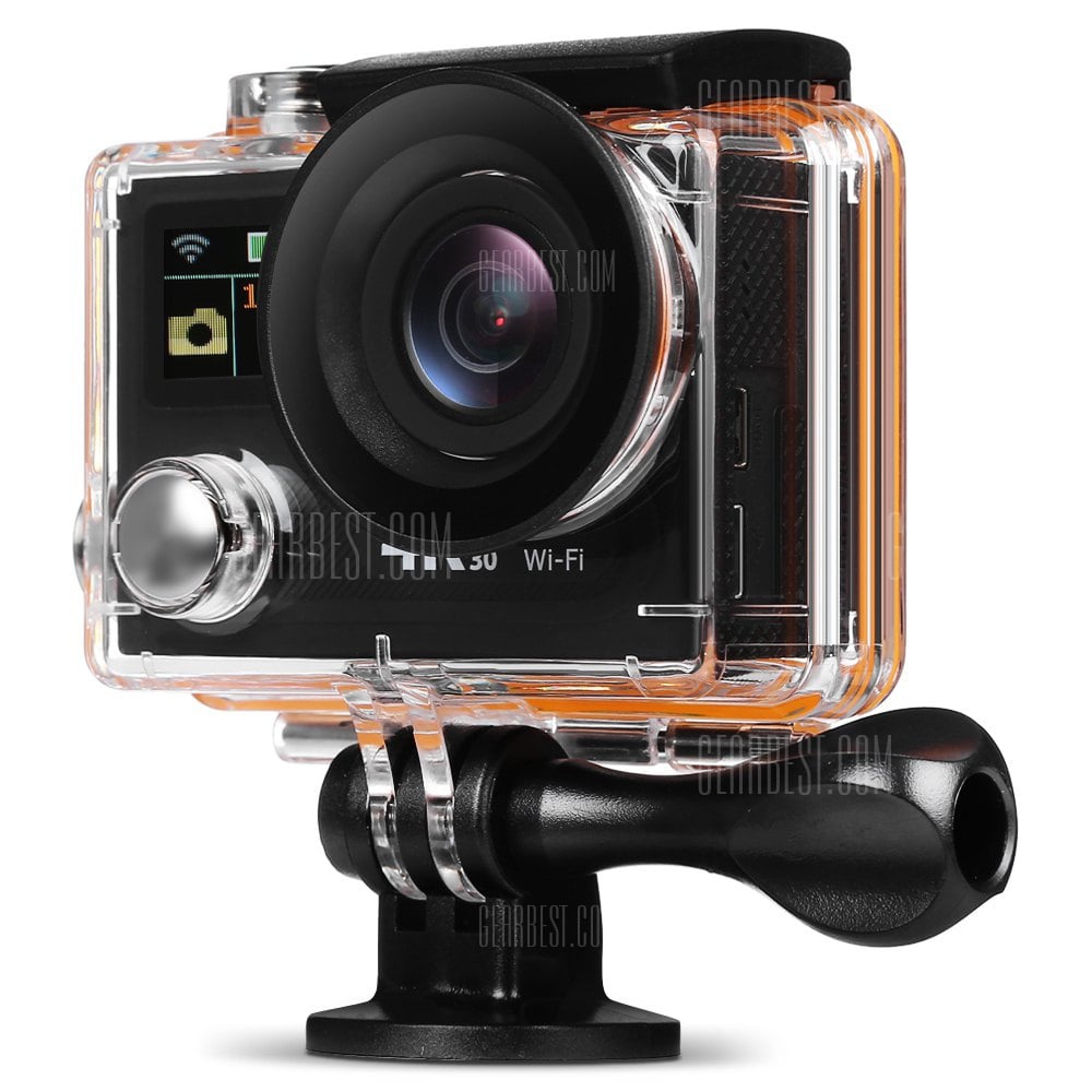 offertehitech-gearbest-H8R 170 Degree Wide Angle 4K Ultra HD WiFi Action Camera US PLUG