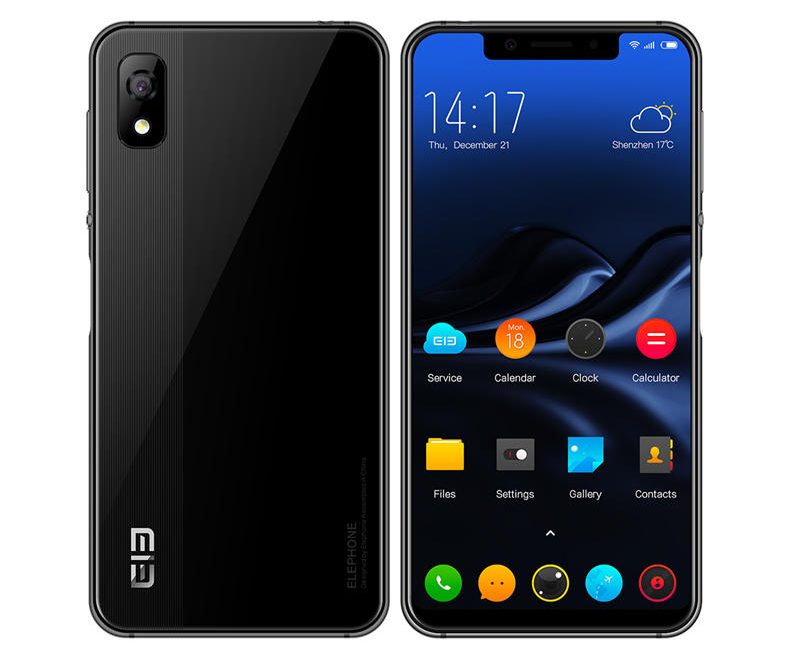 offertehitech-Smartphone Elephone A4 5.85 Pollici 19: 9 Impronte Digitali Laterali Android 8.1 3 GB 16GB MT6739 Quad Core 4G