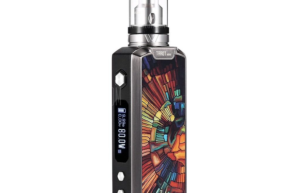 offertehitech-gearbest-Original Vaporesso Tarot Mini 80W TC Box Mod Kit with 100 - 315C / 200 - 600F / 2ml / 0.4 ohm / 0.5 ohm Clearomizer for E Cigarette