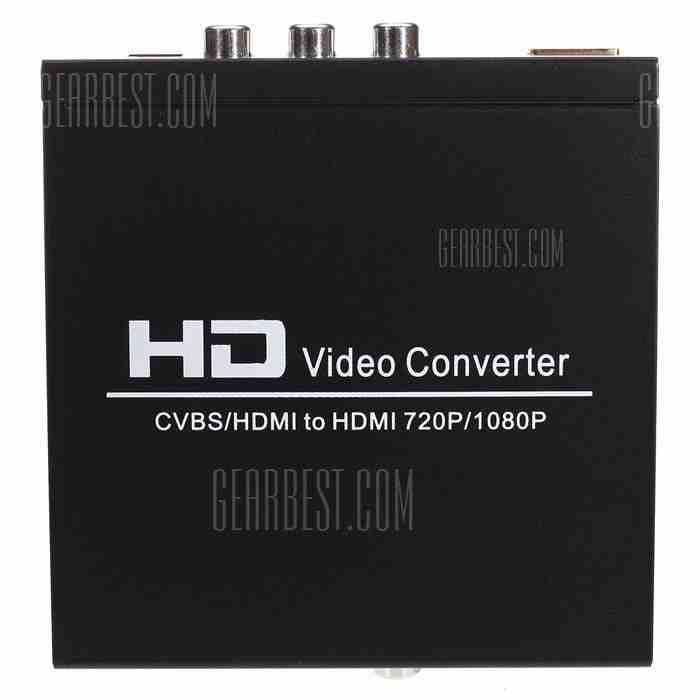 offertehitech-gearbest-1080P HDMI to HDMI AV CVBS Video Converter Adapter