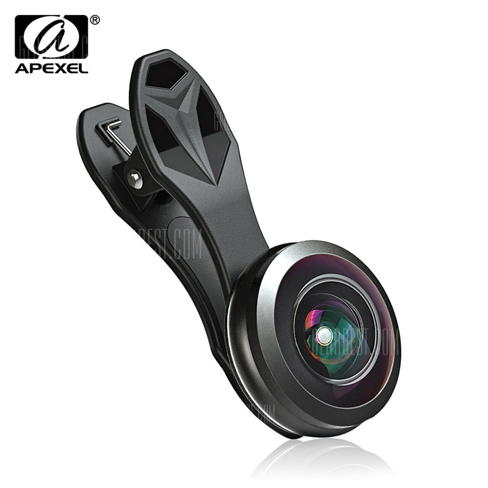 offertehitech-gearbest-APEXEL APL - 238F 238 Degree Fisheye Lens with Universal Clip