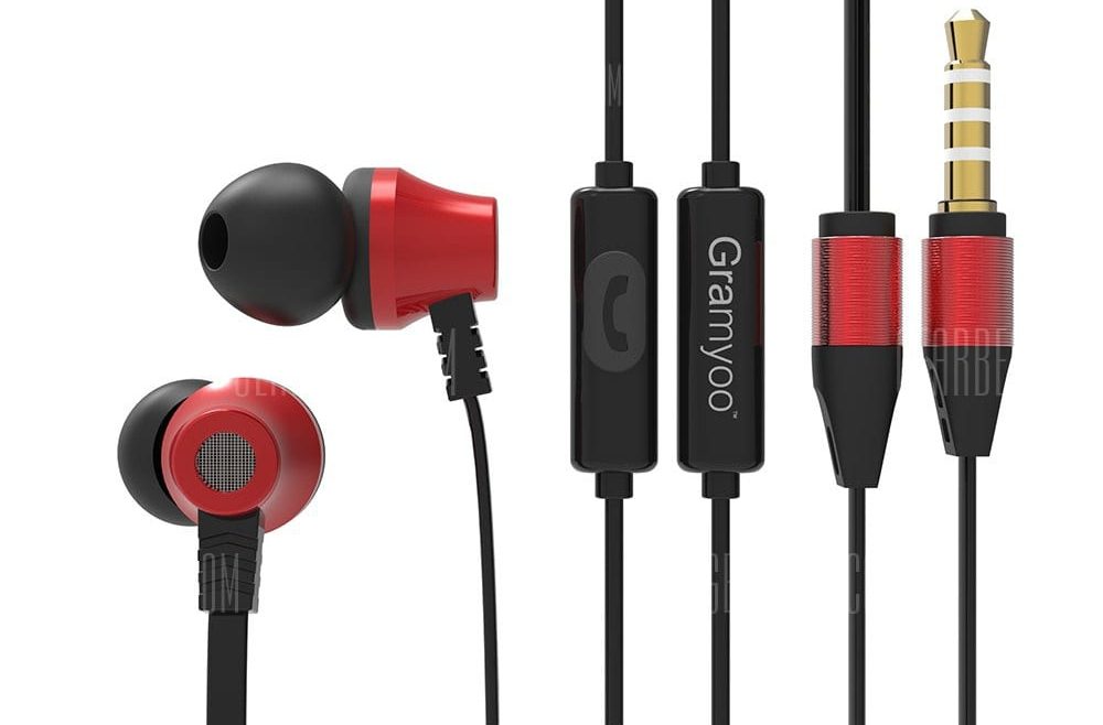 offertehitech-gearbest-Gramyoo X9 Universal In-ear Earphones Wired Earbuds