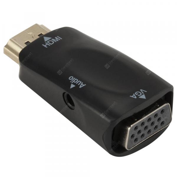 offertehitech-gearbest-HDMI  Male to VGA Female Audio Adapter
