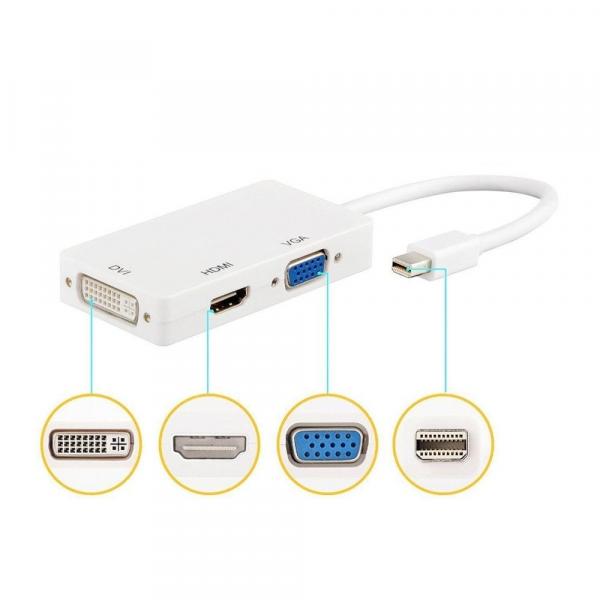 offertehitech-gearbest-Mini DisplayPort  to DVI VGA HDMI 3 In 1 Adapter