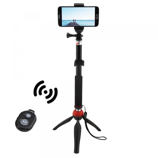 offertehitech-gearbest-Mini Tripod Mount Selfie Stick Bluetooth Shutter Holder