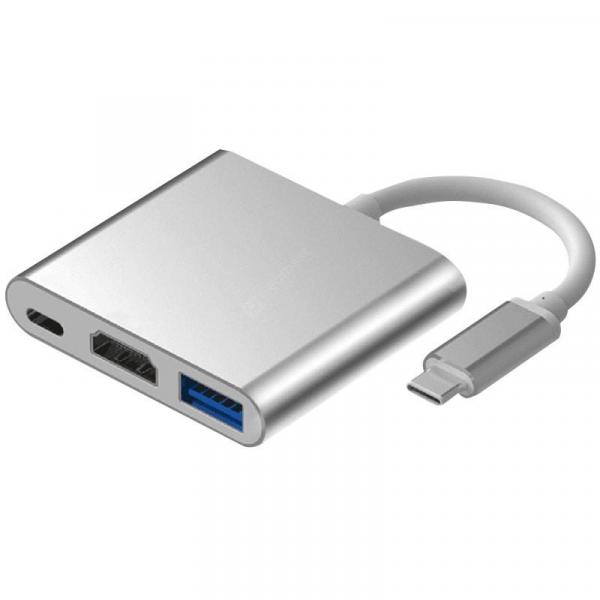 offertehitech-gearbest-Type-C to HDMI / USB 3.0 / USB Type-C Adapter Converter